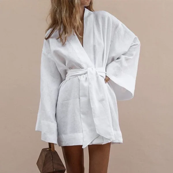 cardigan blanc élégant