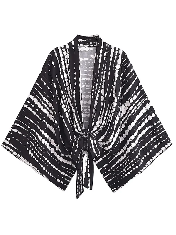 kimono noir style vintage