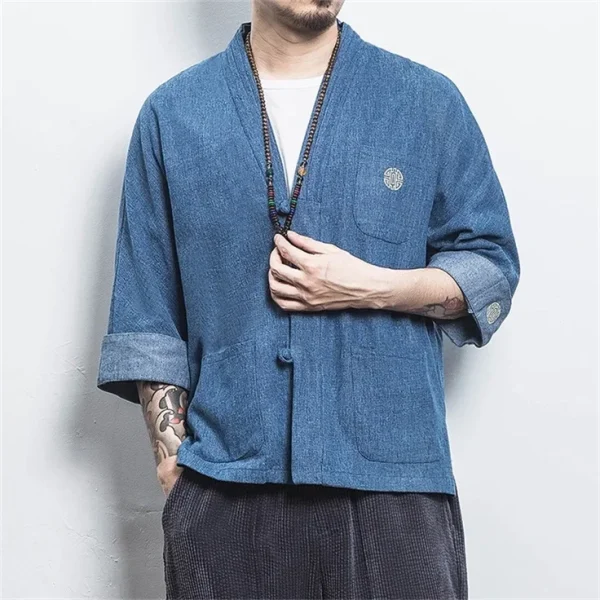 kimono en jean tendance