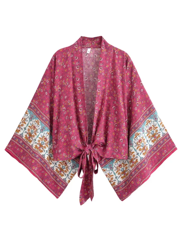 kimono vintage court fleur grenadine
