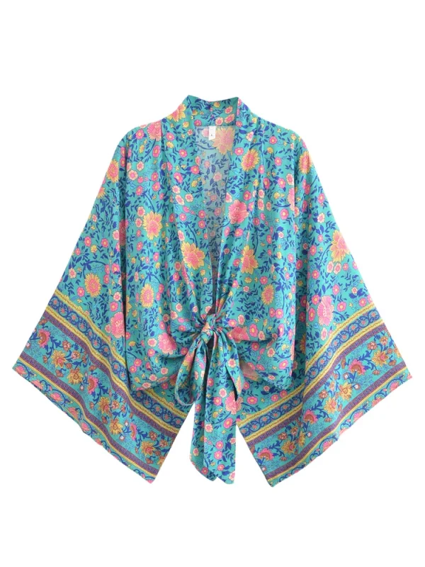 kimono vintage court rose amp azure