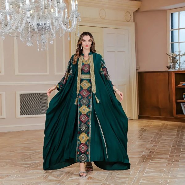 kimono abaya brodé