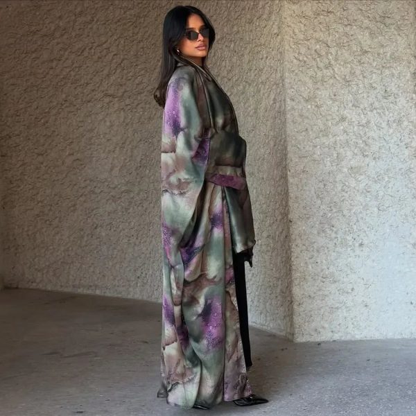 kimono abaya design coloré