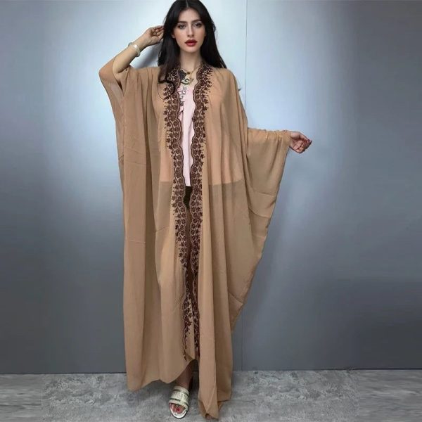 kimono abaya en mousseline chic