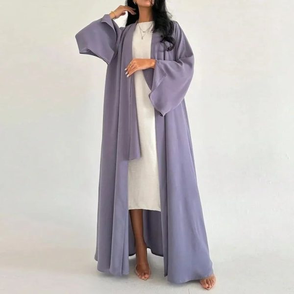 kimono abaya mauve raffinée
