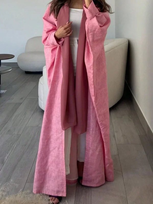 kimono abaya rose casual