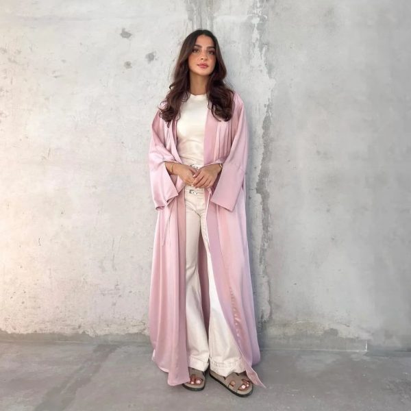 kimono abaya rose élégant