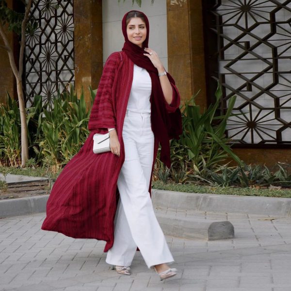 kimono abaya rouge