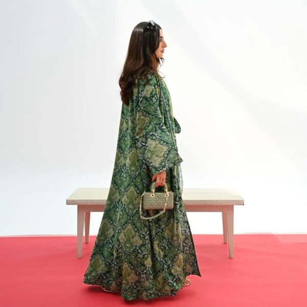 kimono abaya vert élégant