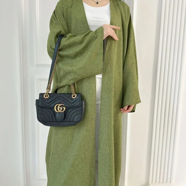 kimono abaya vert respirant