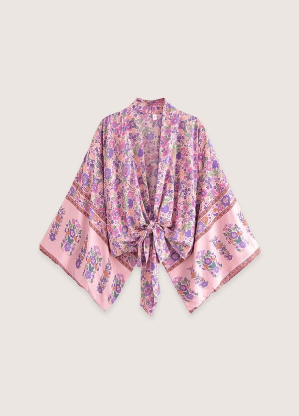kimono court rose violet