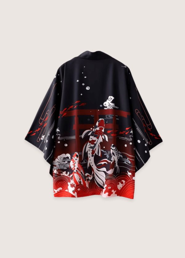 kimono japonais élégance aquatique