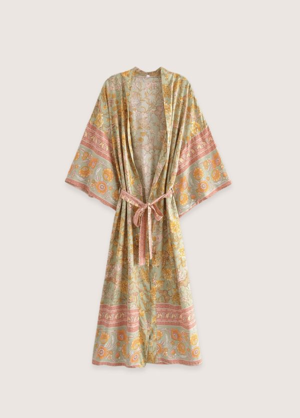 kimono long bohème fleuri
