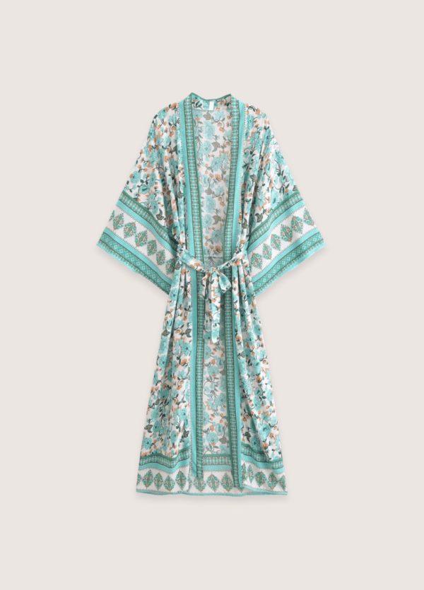 kimono long Calanque Bleue