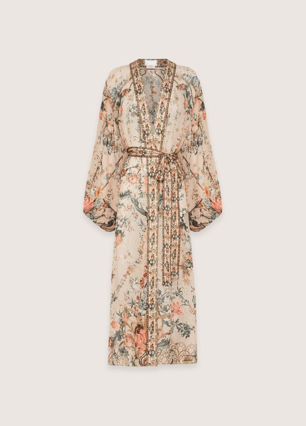kimono en soie long