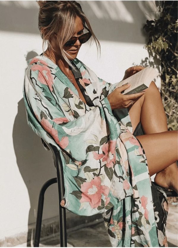 kimono long évasion tropicale