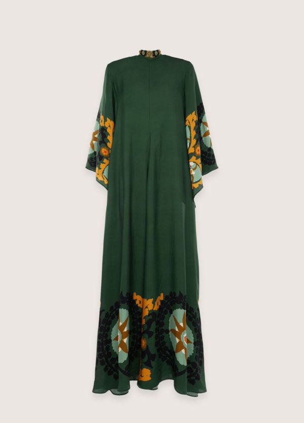 kimono réversible couleur émeraude