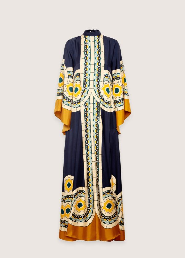robe kimono réversible Méditerranée