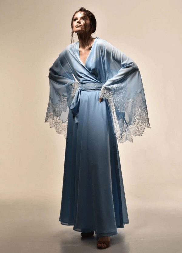 robe en soie Aozora