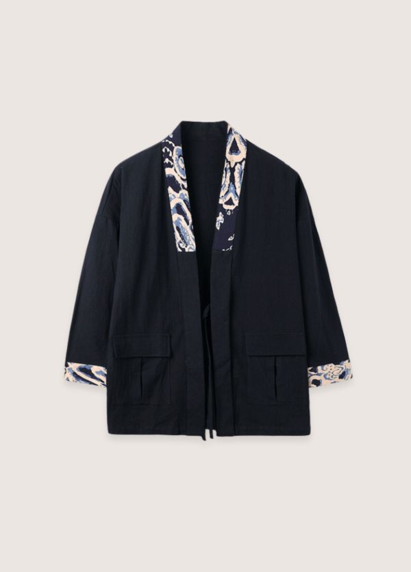 veste kimono noir