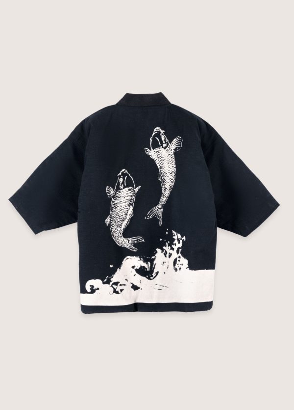 veste kimono noir