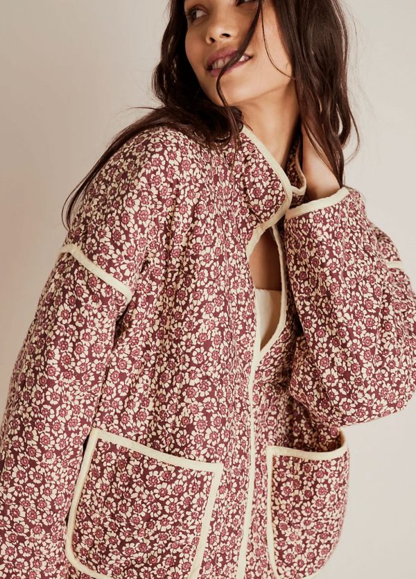 veste kimono rose